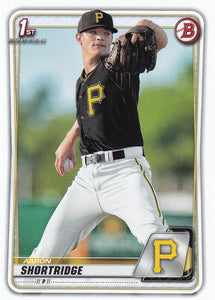 2020 Bowman Baseball Cards - Prospects (1-100): #BP-9 Aaron Shortridge