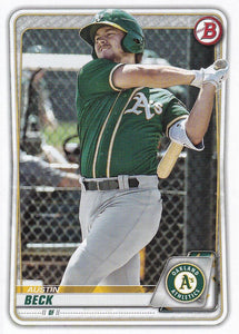 2020 Bowman Baseball Cards - Prospects (1-100): #BP-16 Austin Beck