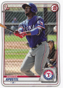 2020 Bowman Baseball Cards - Prospects (1-100): #BP-46 Sherten Apostel