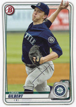 Load image into Gallery viewer, 2020 Bowman Baseball Cards - Prospects (1-100): #BP-58 Logan Gilbert
