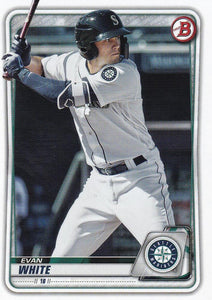 2020 Bowman Baseball Cards - Prospects (1-100): #BP-77 Evan White