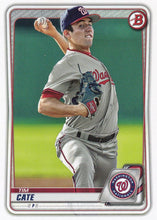 Load image into Gallery viewer, 2020 Bowman Baseball Cards - Prospects (1-100): #BP-83 Tim Cate
