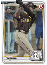 Load image into Gallery viewer, 2020 Bowman Baseball Cards - Prospects (101-150): #BP-130 Taylor Trammell
