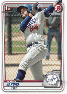 2020 Bowman Baseball Cards - Prospects (101-150): #BP-131 Miguel Vargas