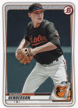 Load image into Gallery viewer, 2020 Bowman Baseball Cards - Prospects (101-150): #BP-134 Gunnar Henderson
