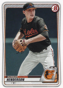 2020 Bowman Baseball Cards - Prospects (101-150): #BP-134 Gunnar Henderson
