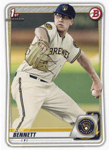 Load image into Gallery viewer, 2020 Bowman Baseball Cards - Prospects (101-150): #BP-140 Nick Bennett
