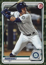 Load image into Gallery viewer, 2020 Bowman Baseball Cards - Prospects CAMO PARALLEL (1-100): #BP-19 Julio Rodriguez
