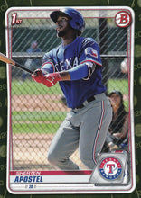 Load image into Gallery viewer, 2020 Bowman Baseball Cards - Prospects CAMO PARALLEL (1-100): #BP-46 Sherten Apostel

