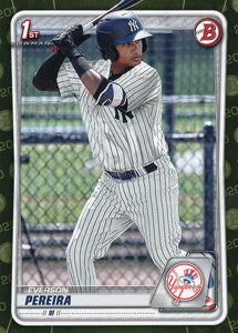 2020 Bowman Baseball Cards - Prospects CAMO PARALLEL (1-100): #BP-51 Everson Pereira