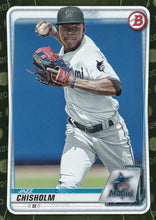 Load image into Gallery viewer, 2020 Bowman Baseball Cards - Prospects CAMO PARALLEL (1-100): #BP-72 Jazz Chisholm
