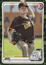 Load image into Gallery viewer, 2020 Bowman Baseball Cards - Prospects CAMO PARALLEL (1-100): #BP-74 MacKenzie Gore

