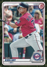 Load image into Gallery viewer, 2020 Bowman Baseball Cards - Prospects CAMO PARALLEL (1-100): #BP-80 Alex Kirilloff
