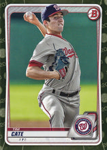 Load image into Gallery viewer, 2020 Bowman Baseball Cards - Prospects CAMO PARALLEL (1-100): #BP-83 Tim Cate
