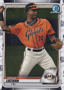 2020 Bowman Baseball Cards - Chrome Prospects (101-150): #BCP-103 Marco Luciano
