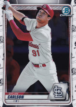 Load image into Gallery viewer, 2020 Bowman Baseball Cards - Chrome Prospects (101-150): #BCP-106 Dylan Carlson
