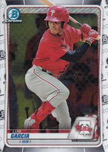 2020 Bowman Baseball Cards - Chrome Prospects (101-150): #BCP-126 Luis Garcia