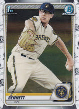 Load image into Gallery viewer, 2020 Bowman Baseball Cards - Chrome Prospects (101-150): #BCP-140 Nick Bennett
