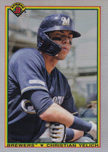 Load image into Gallery viewer, 2020 Bowman - 1990 Bowman Chrome Refractor Insert: #90B-CY Christian Yelich
