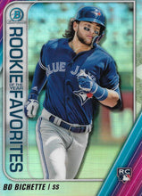 Load image into Gallery viewer, 2020 Bowman - Rookie of the Year Favorites Chrome Refractor Insert ~ Pick your card
