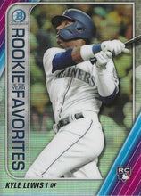 Load image into Gallery viewer, 2020 Bowman - Rookie of the Year Favorites Chrome Refractor Insert ~ Pick your card
