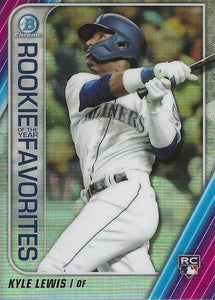 2020 Bowman - Rookie of the Year Favorites Chrome Refractor Insert ~ Pick your card