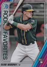Load image into Gallery viewer, 2020 Bowman - Rookie of the Year Favorites Chrome Refractor Insert: #ROYF-SM Sean Murphy
