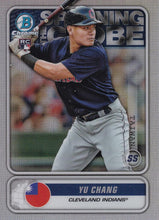 Load image into Gallery viewer, 2020 Bowman - Spanning the Globe Chrome Refractor Insert: #STG-YC Yu Chang
