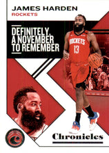 Load image into Gallery viewer, 2019-20 Panini Chronicles Basketball Cards #1-100: #2 James Harden  - Houston Rockets
