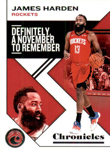 2019-20 Panini Chronicles Basketball Cards #1-100: #2 James Harden  - Houston Rockets