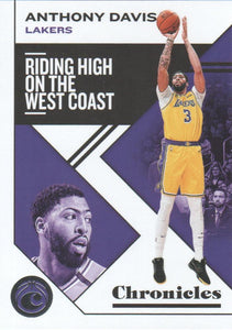 2019-20 Panini Chronicles Basketball Cards #1-100: #16 Anthony Davis  - Los Angeles Lakers
