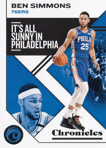 2019-20 Panini Chronicles Basketball Cards #1-100: #32 Ben Simmons  - Philadelphia 76ers