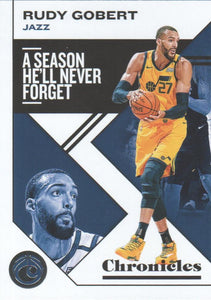 2019-20 Panini Chronicles Basketball Cards #1-100: #40 Rudy Gobert  - Utah Jazz