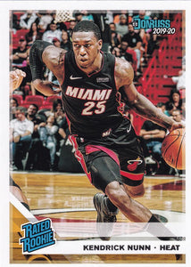 2019-20 Panini Chronicles Basketball Cards #101-200: #199 Kendrick Nunn RC - Miami Heat