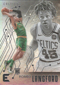 2019-20 Panini Chronicles Basketball Cards #201-300: #219 Romeo Langford RC - Boston Celtics