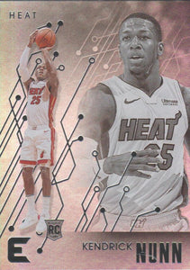 2019-20 Panini Chronicles Basketball Cards #201-300: #229 Kendrick Nunn RC - Miami Heat