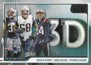 2020 Panini Score NFL Football Cards 3D Insert - Pick Your Cards