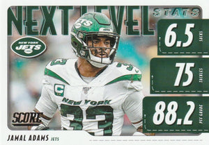 2020 Panini Score NFL Football Cards NEXT LEVEL STATS Insert - Pick Your Cards