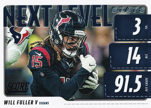 2020 Panini Score NFL Football Cards NEXT LEVEL STATS Insert - Pick Your Cards