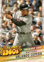 Load image into Gallery viewer, 2020 Topps Series 2 DECADES&#39; BEST INSERTS ~ Pick your card
