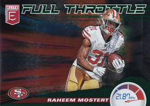 Load image into Gallery viewer, 2020 Donruss Elite NFL Football FULL THROTTLE GREEN INSERTS ~ Pick Your Cards
