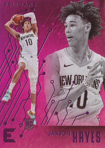 2019-20 Panini Chronicles Basketball Cards PINK Parallels: #218 Jaxson Hayes RC - New Orleans Pelicans