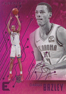 2019-20 Panini Chronicles Basketball Cards PINK Parallels: #228 Darius Bazley RC - Oklahoma City Thunder