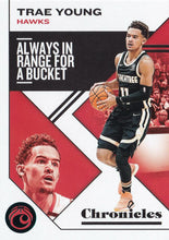 Load image into Gallery viewer, 2019-20 Panini Chronicles Basketball Cards TEAL Parallels: #12 Trae Young  - Atlanta Hawks
