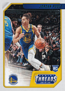 2019-20 Panini Chronicles Basketball Cards TEAL Parallels: #89 Jordan Poole RC - Golden State Warriors