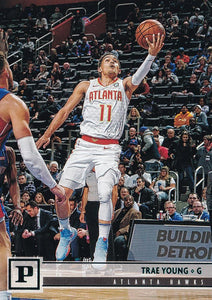 2019-20 Panini Chronicles Basketball Cards TEAL Parallels: #117 Trae Young RC - Atlanta Hawks