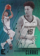 Load image into Gallery viewer, 2019-20 Panini Chronicles Basketball Cards TEAL Parallels: #201 Brandon Clarke RC - Memphis Grizzlies
