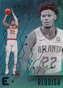 2019-20 Panini Chronicles Basketball Cards TEAL Parallels: #215 Cam Reddish RC - Atlanta Hawks