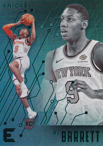 2019-20 Panini Chronicles Basketball Cards TEAL Parallels: #225 RJ Barrett RC - New York Knicks