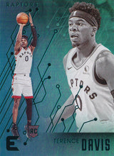Load image into Gallery viewer, 2019-20 Panini Chronicles Basketball Cards TEAL Parallels: #233 Terence Davis RC - Toronto Raptors

